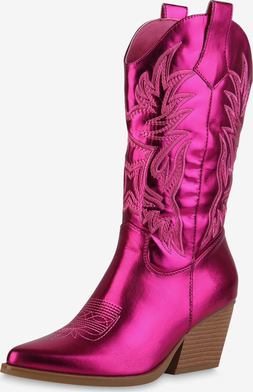 Van Hill Cowboylaarzen 'Ella' in Fuchsia | ABOUT YOU | ABOUT YOU NL
