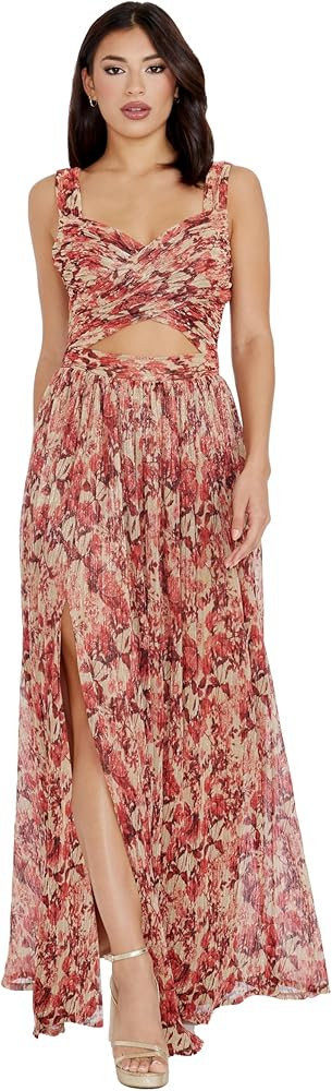 Dress The Population Women's Mirabella Fit and Flare Maxi Dress | Amazon (US)