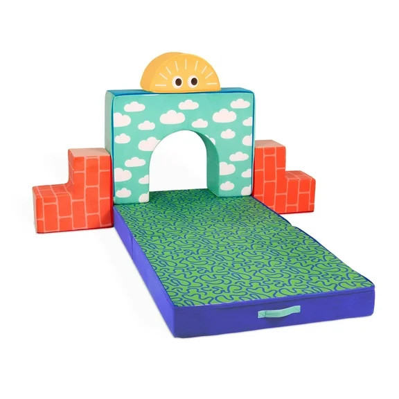 Battat Cloud Castle Foam Fort Building Set with 5 Multicolor Play Shapes, Indoor Toy for 12 Month... | Walmart (US)