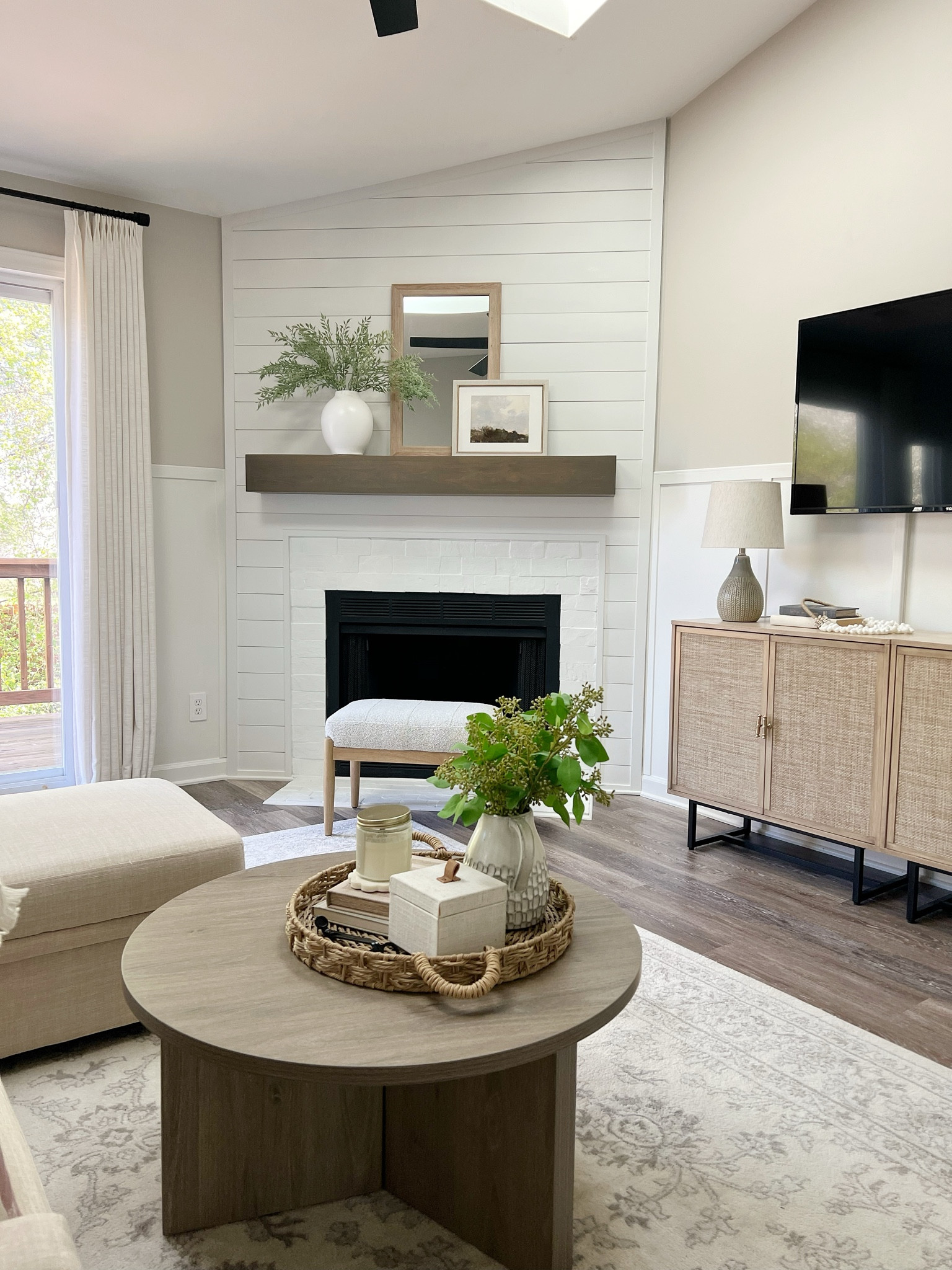 Living room
Area rug
Sofa with chaise lounge 
Wayfair
Amazon cabinet
Fireplace 
Mantel 
Target 
Heart and hand 

#LTKstyletip #LTKSeasonal #LTKhome
