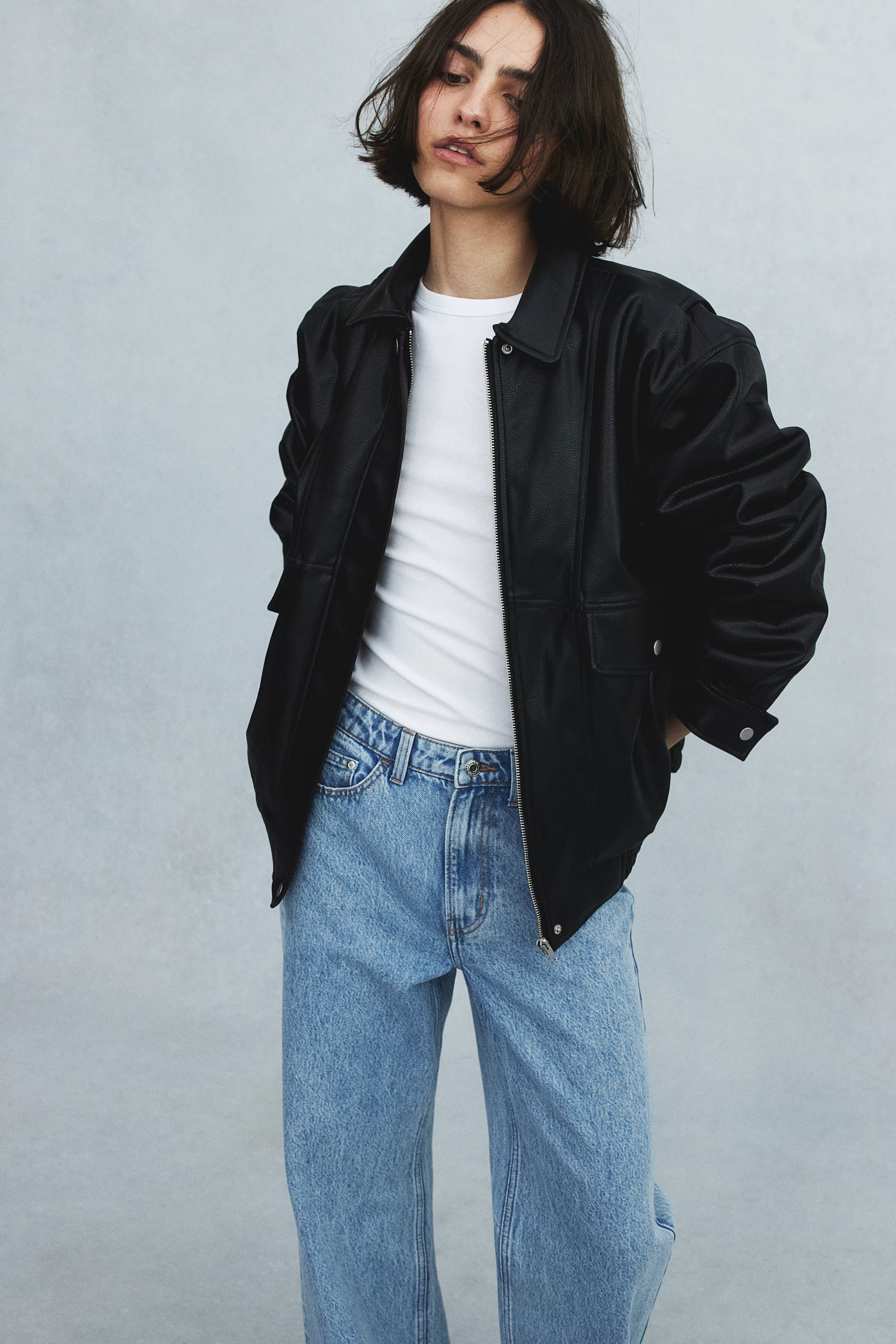 Ava Ultra High Rise Wide Leg Jeans | H&M (US + CA)