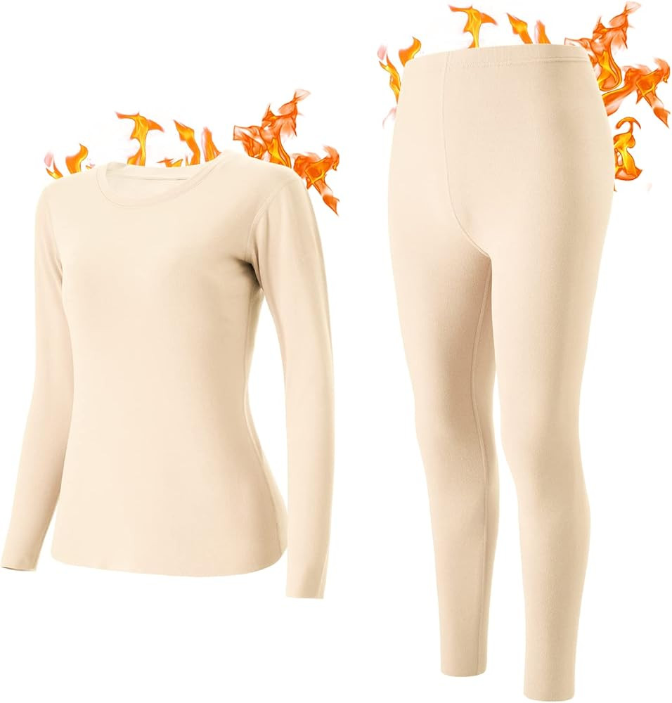 INNERSY Women's Thermal Underwear Set Ultra-Soft Long Johns Base Layer for Cold Weather | Amazon (US)
