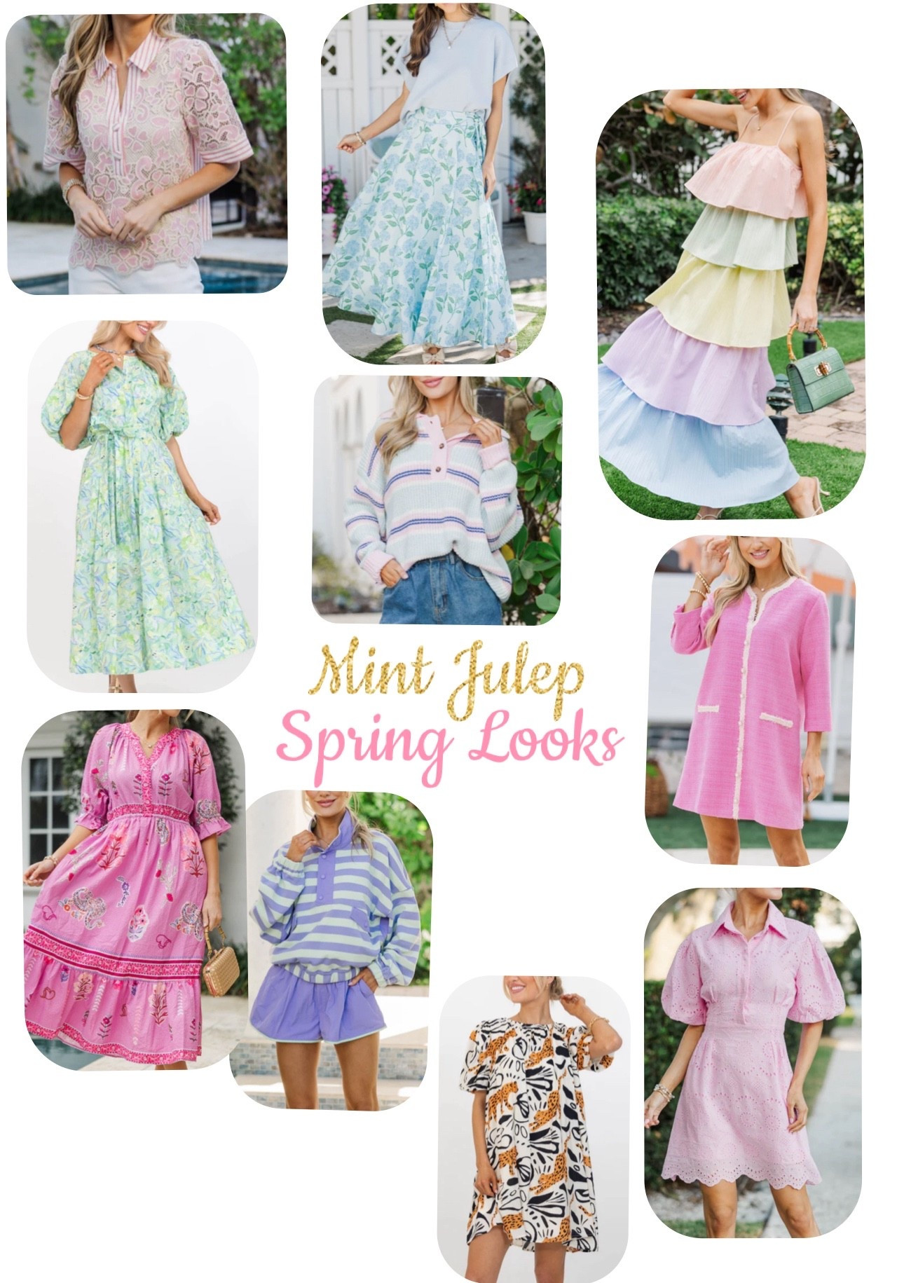 Mint Julep has been dropping collection after collection this month and these looks are adorable! They have pastels for spring, Easter, comfy and casual or more formal looks for wedding events, brunches and more! 

#LTKgrwm #LTKSeasonal #LTKWedding