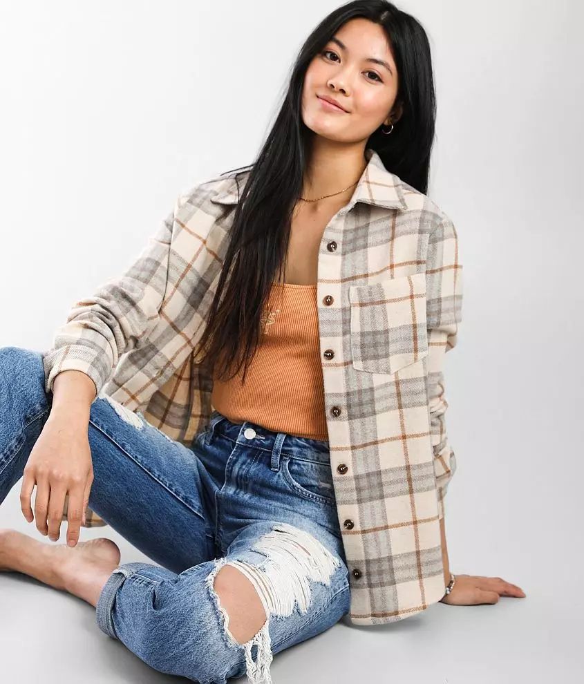 Plaid Boyfriend Flannel Shirt | Buckle