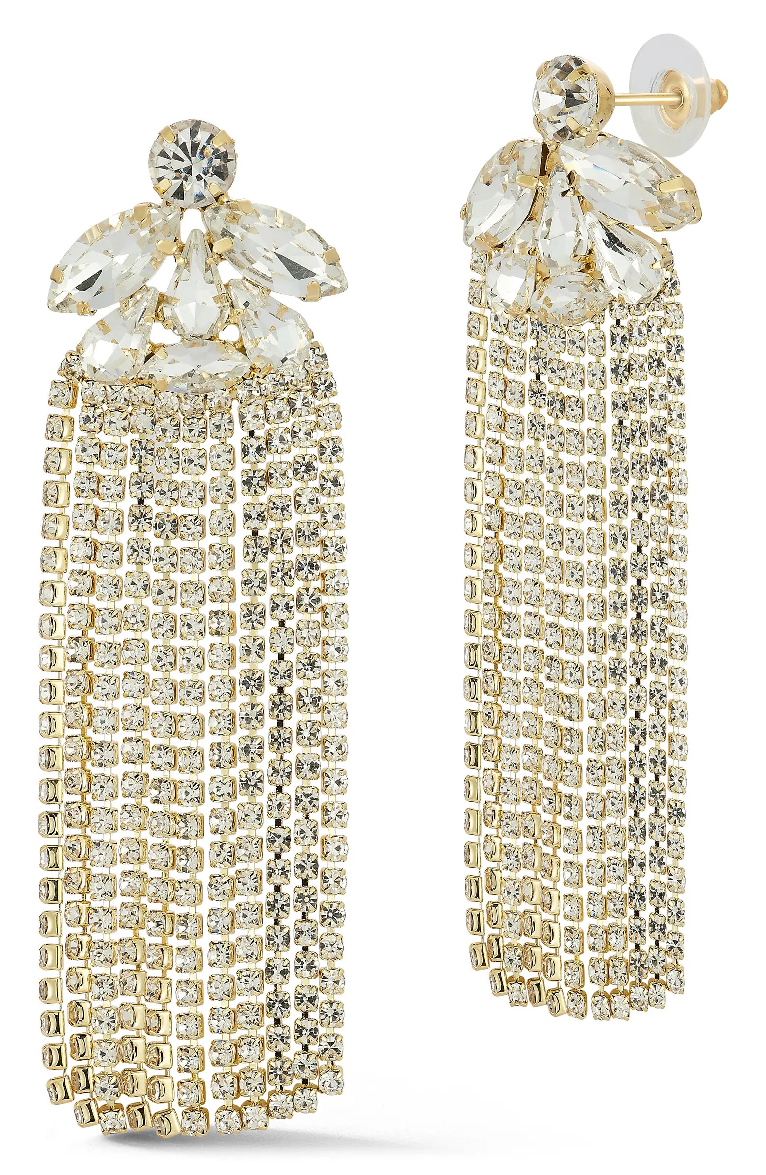 SPHERA MILANO Fringe Drop Earrings | Nordstromrack | Nordstrom Rack
