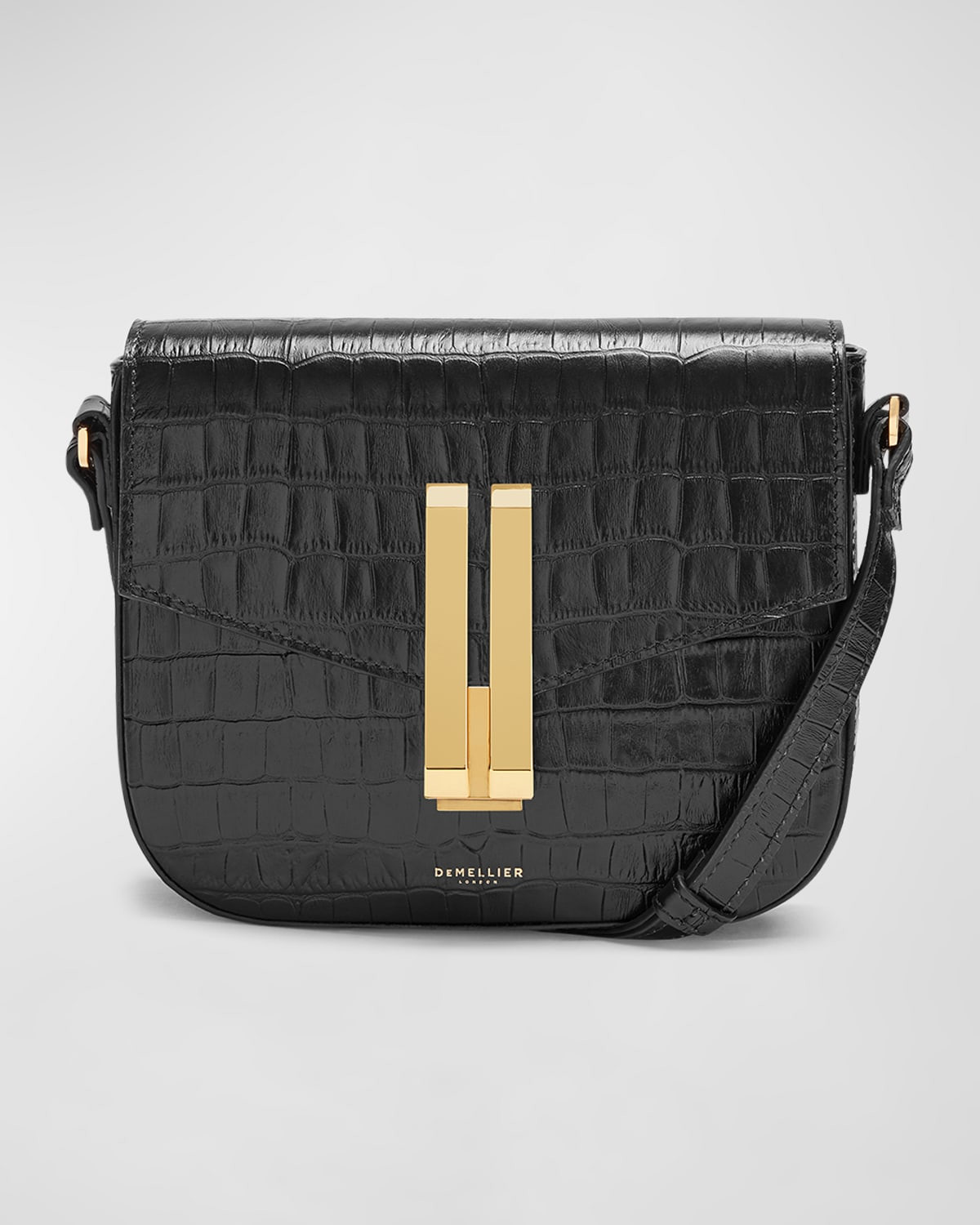 Vancouver Small Croco Crossbody Bag | Neiman Marcus