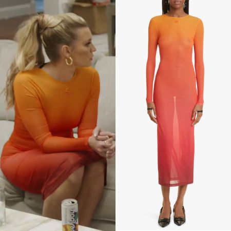 Lindsay Hubbard’s Orange Ombré Dress