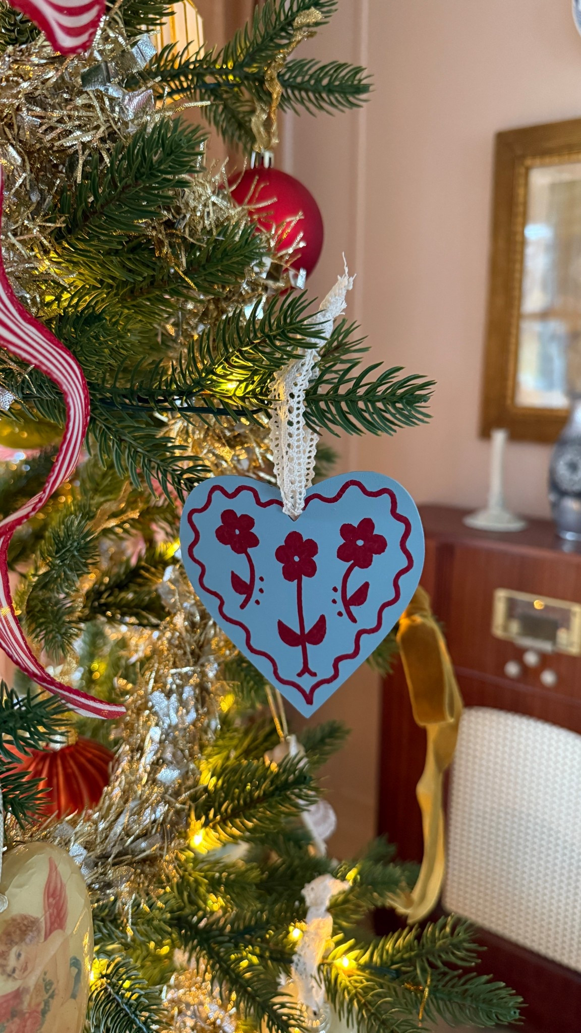 Handmade, vintage, sentimental >>> 

Materials used to create these DIY Folk Art Heart Ornaments! Part of my 12 Days of DIY holiday series on Instagram. 🎄♥️✨

#LTKHome #LTKHoliday