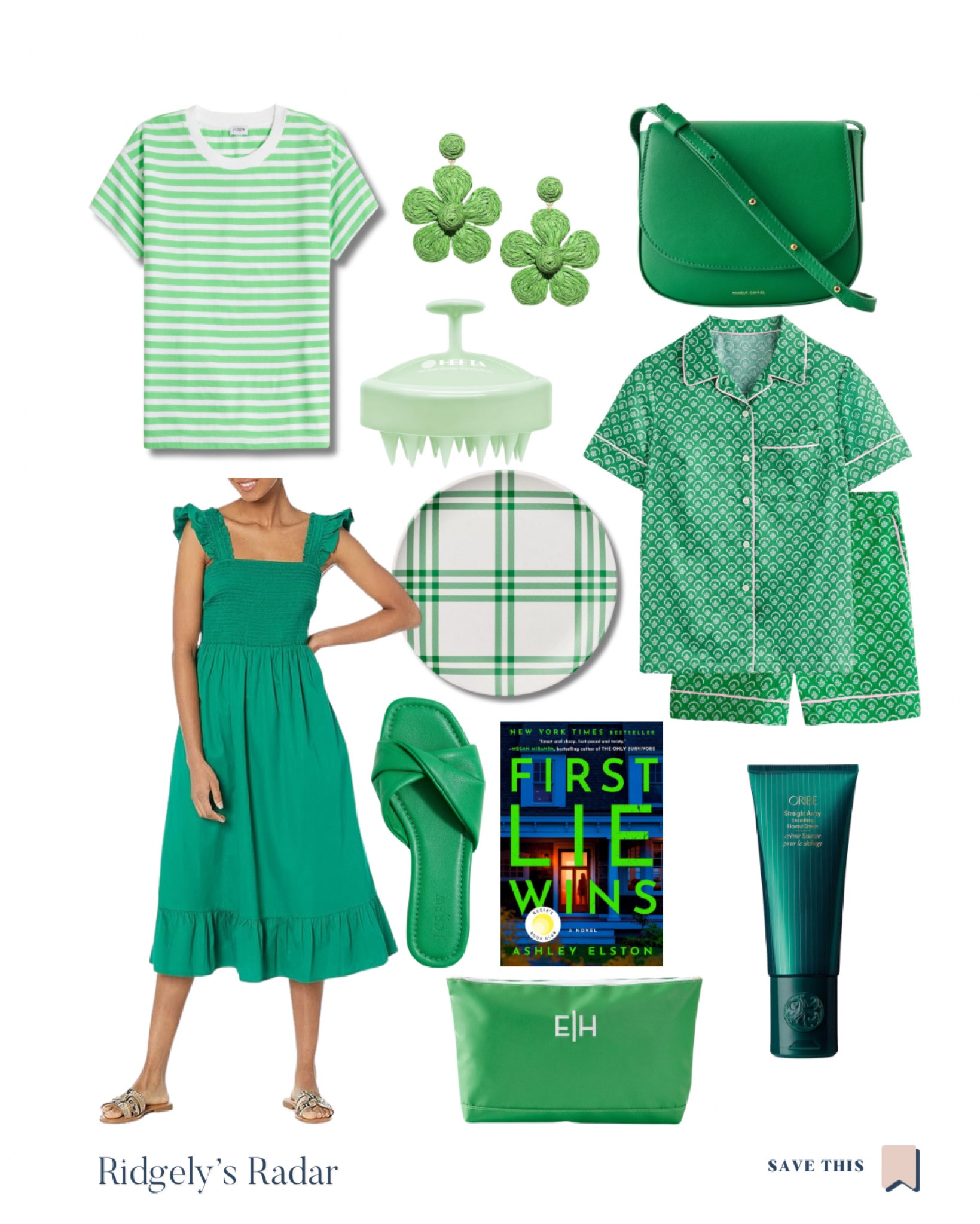 Green Round Up! From great pjs, stripe shirt to the best crossbody! 
Favorite hair straight hairstyle product,  scalp massager and waterproof pouch!

#LTKStyleTip #LTKSummerSales #LTKFindsUnder100
