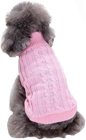 Small Dog Sweaters Knitted Pet Cat Sweater Warm Dog Sweatshirt Dog Winter Clothes Kitten Puppy Sw... | Amazon (US)