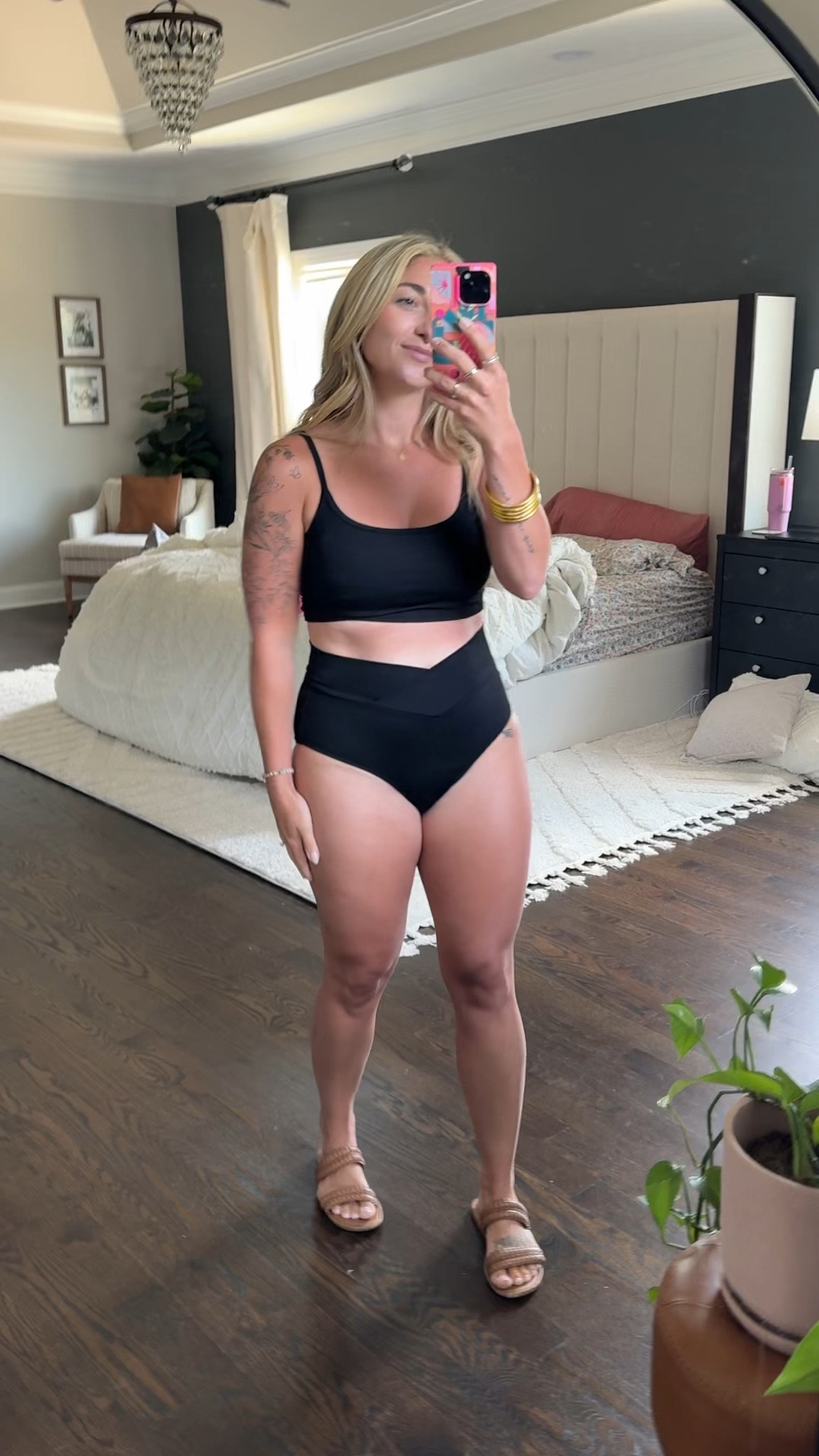 Modest, great coverage swimsuit - I’m 5’2 wearing size medium in top and bottoms. 

#LTKFindsUnder50 #LTKSwim #LTKSaleAlert