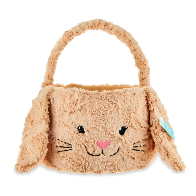 Easter Plush Brown Bunny Easter Basket, by Way To Celebrate | Walmart (US)