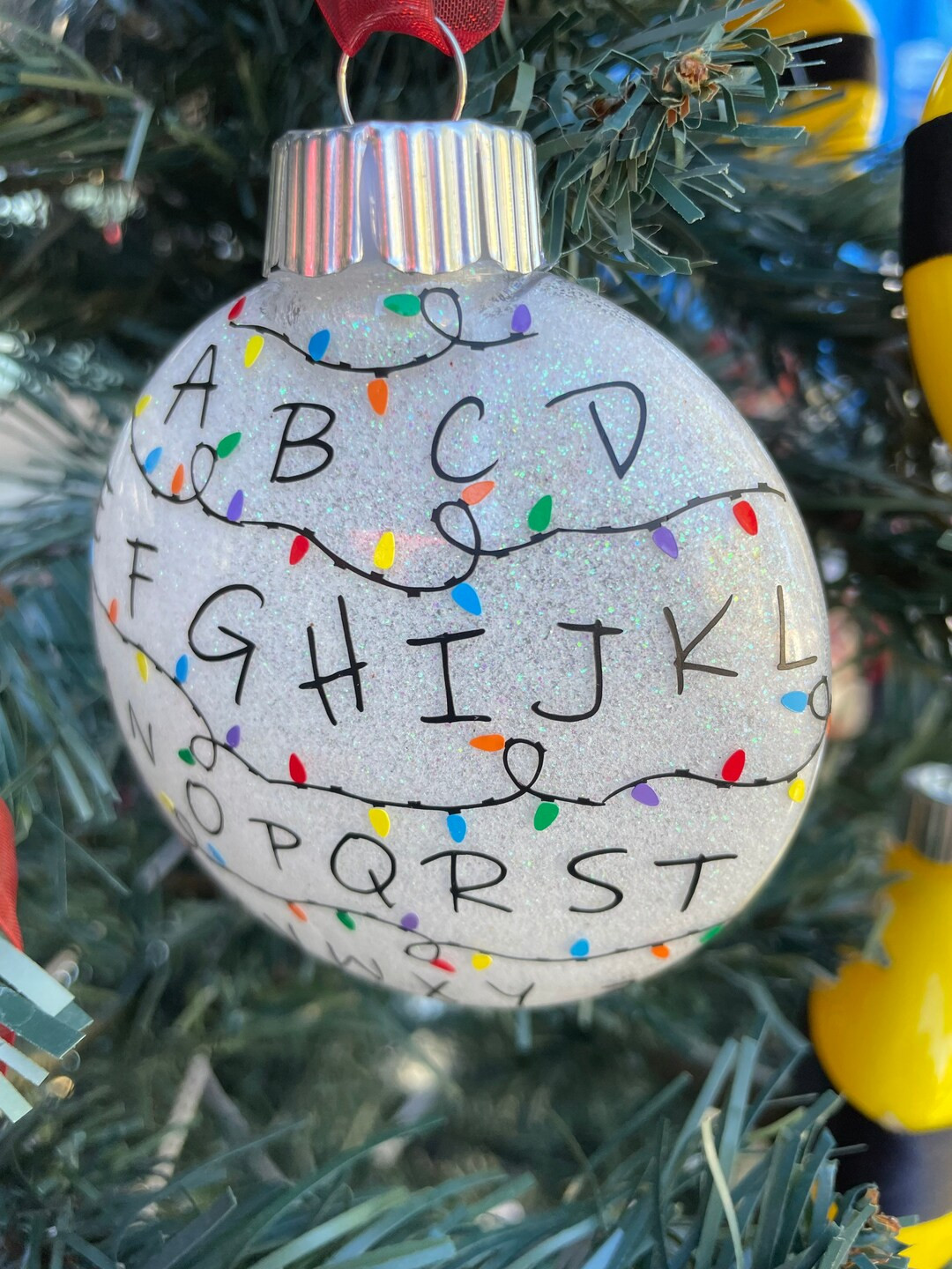 Stranger Things Inspired ABC Lights Ornament - Etsy | Etsy (US)