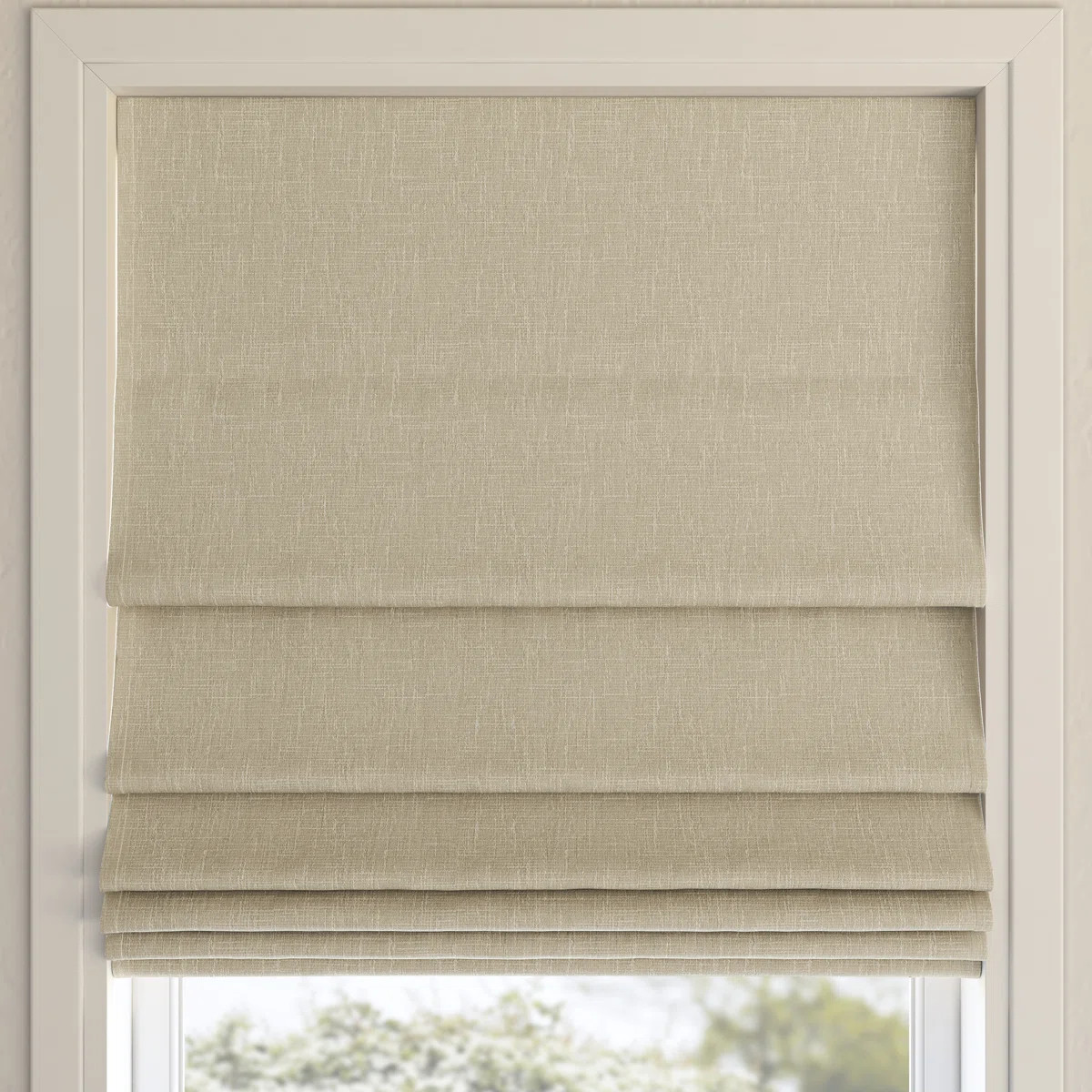 Pryer Textured 100% Blackout Cordless Roman Shade | Wayfair North America
