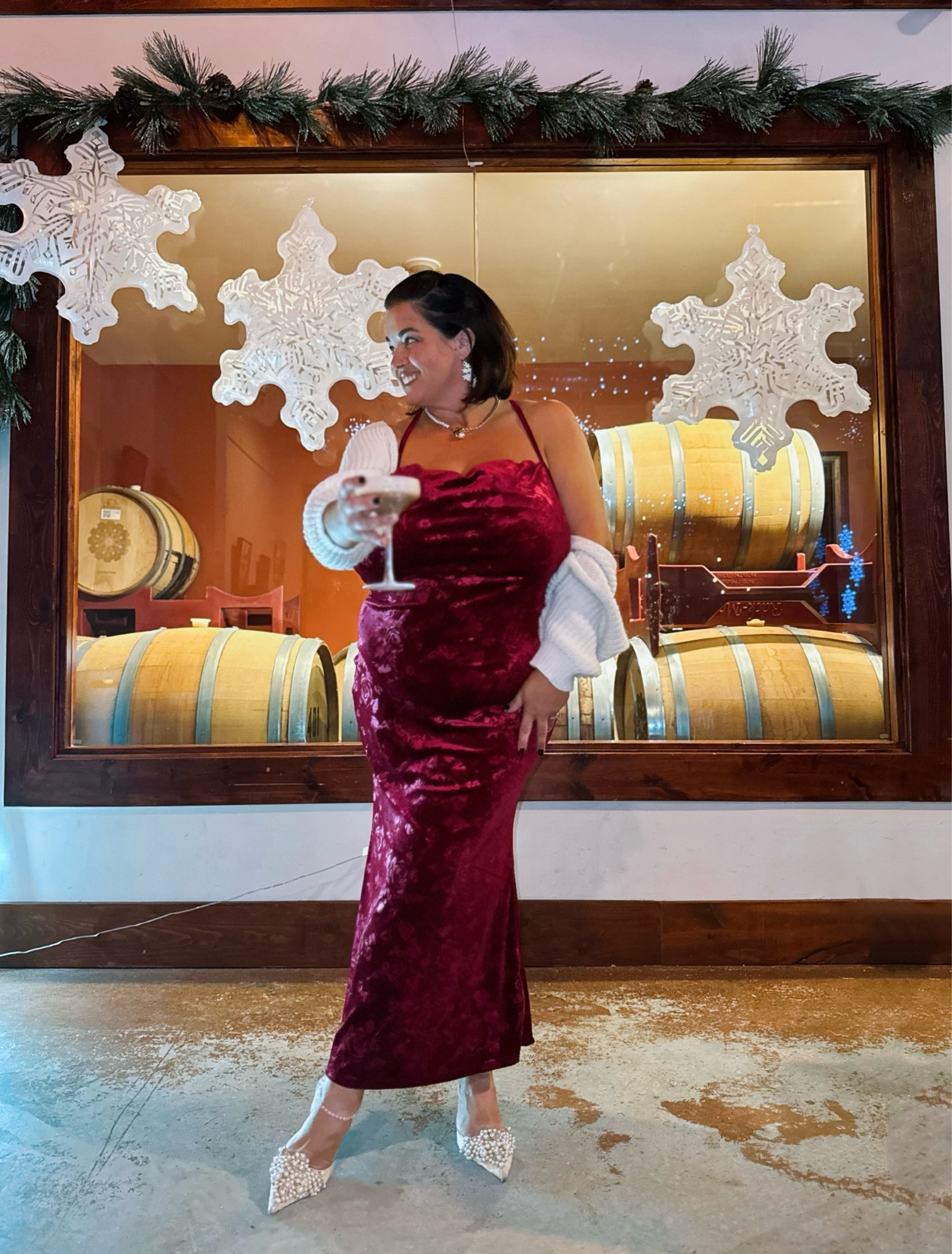 Spiking egg nog in velvet  

#LTKPlusSize #LTKSeasonal #LTKHoliday