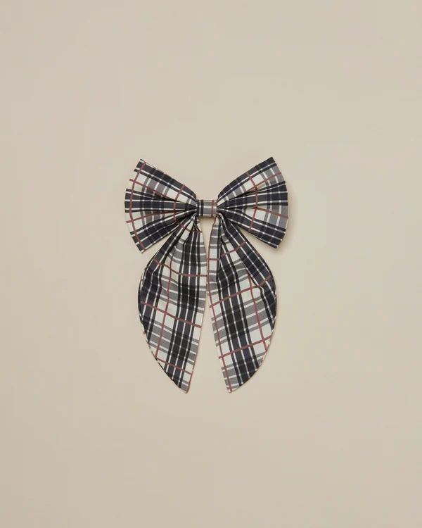 oversized bow | tartan plaid | Noralee