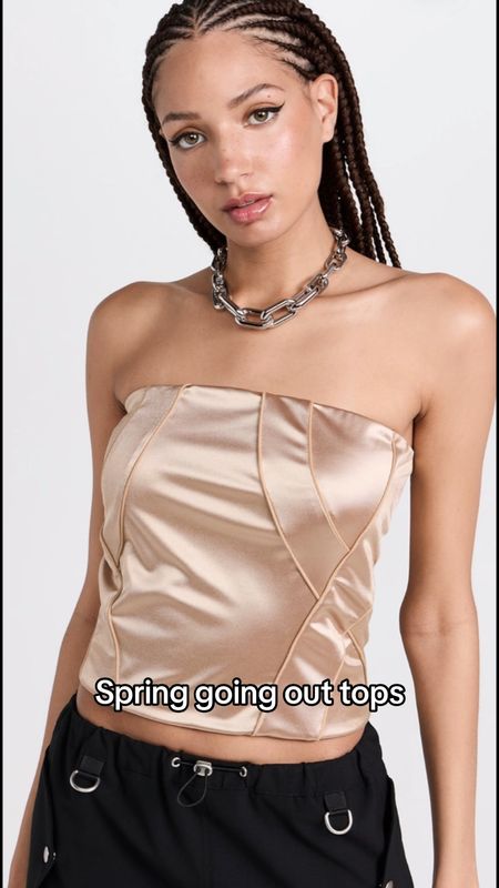 Spring Outfit Concerns Outfit Inspo Tops

Gathered Top in Blanched Almond
Susana Monaco

Naomi Top in Black
I.AM.GIA

Zira Tee in Khaki
SIEDRES

Philosophy di Lorenzo Serafini
Rhinestones Net Halter Top

MM6 Maison Margiela
Strapless Top

#LTKparties #LTKstyletip #LTKU