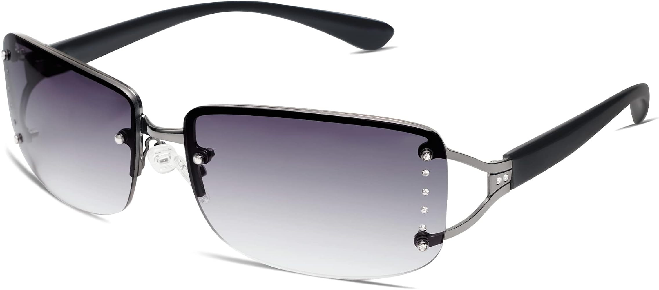 VANLINKER Elegantes gafas de sol rectangulares sin montura para mujer | Amazon (US)