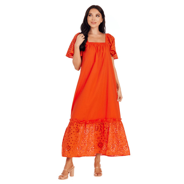 Conny Eyelet Maxi Dress | Mud Pie