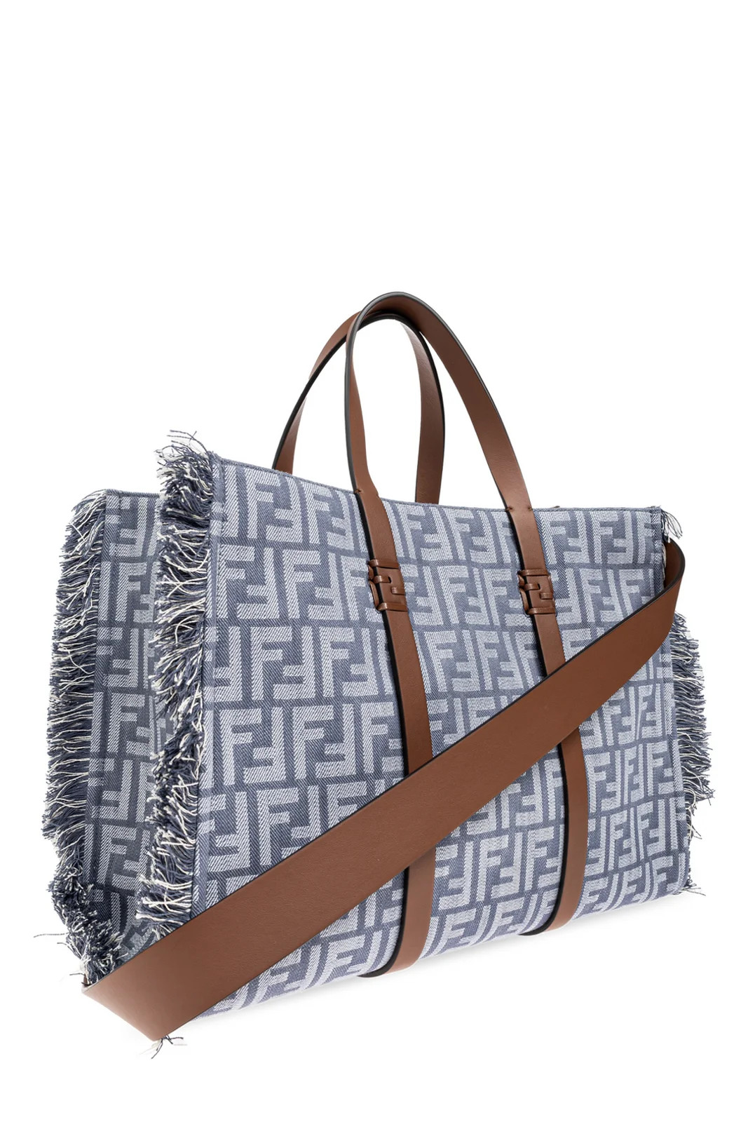 Fendi Summer FF Jacquard Fringed Tote Bag | Cettire Global