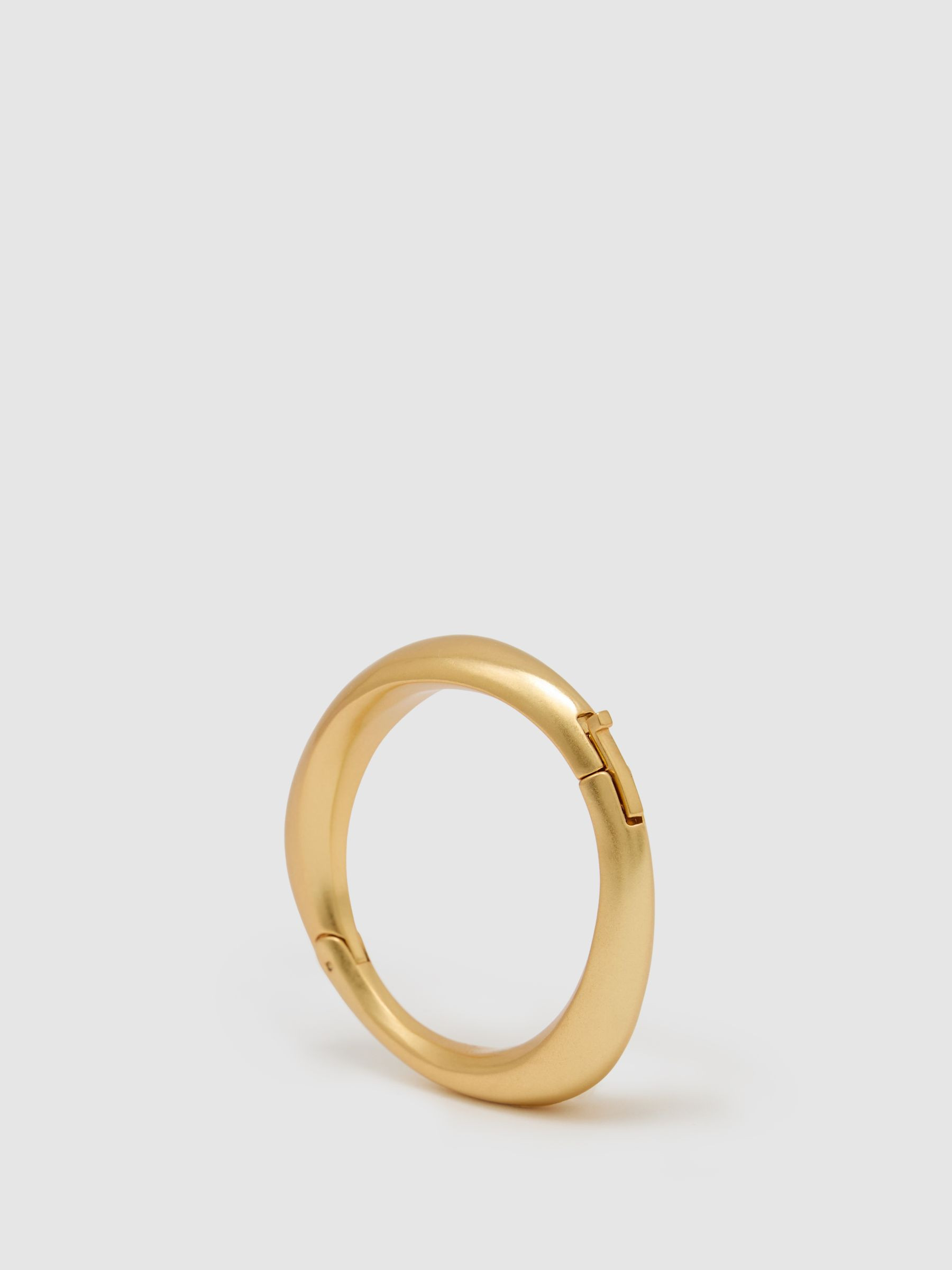 Reiss Curve Bangle Bracelet in Gold - REISS | Reiss UK
