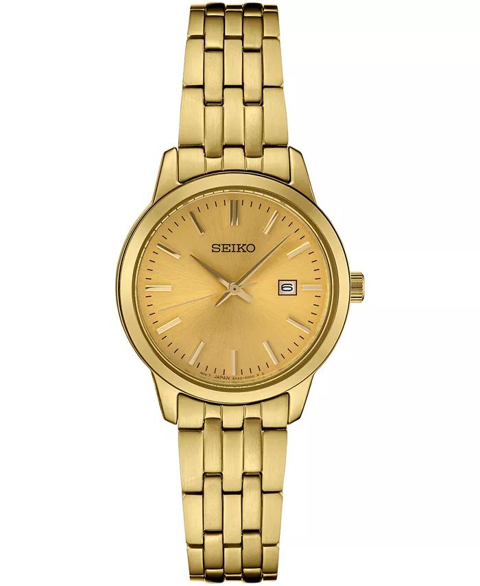 Women's Essential Gold-Tone Stainless Steel Bracelet Watch 30mm | Macy's