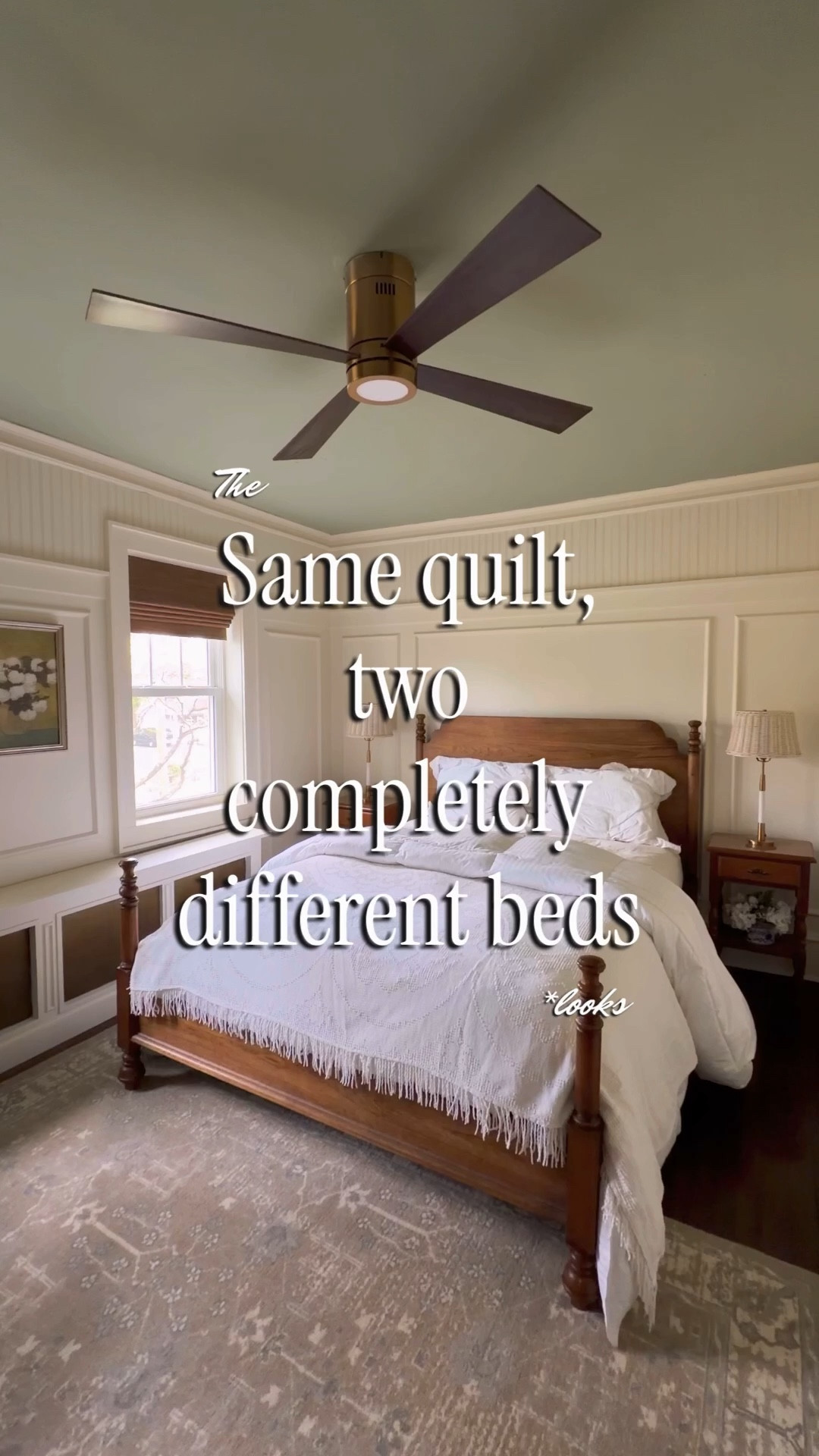 Colorful bedding is one of the easiest ways to add personality to a bedroom. Whether you’re bringing in something new or restyling what you already have, small changes can completely shift the feel. In this video I kept the same quilt, just moved the shams from the front to the back and swapped the lumbar pillow, and it gave me two totally different looks. Most of the bedding is from @potterybarn.

Easy tips to follow:
– Start with one “hero” piece (your quilt or wallpaper) and pull your colors from that so everything feels cohesive
– Use your shams to control the look: forward = fuller and styled, back = softer and more relaxed
– Swap one lumbar or accent pillow to change the vibe without overcomplicating it
– Layer your bed: sheets → quilt → optional blanket at the end for depth and dimension
– Mix textures so it feels collected, not flat (quilted, smooth, woven, linen, etc.)
– If you’re using bold color, balance it with one softer or neutral element so it doesn’t overwhelm

It doesn’t take a full overhaul to make a bed feel different, sometimes it’s just a few intentional swaps.
@Pottery Barn 
#bedroomstyling #bedstyling #colorfulbedding #layeredbedding #cozybedroom #bedroomdecor #interiordesigntips #homedecorideas #textureinhome #homeinspo

#LTKHome