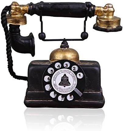 7 inch Creative Retro Telephones European Resin Rotary Dialing Telephone Decoration Cafe Bar Wind... | Amazon (US)