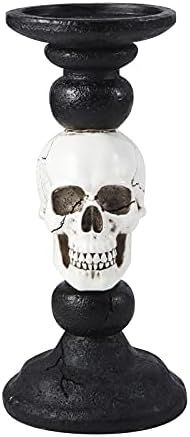 OYATON Pillar Candle Holder for Halloween Decoration Indoor, Skull Candlestick Holder for 3 Inche... | Amazon (US)