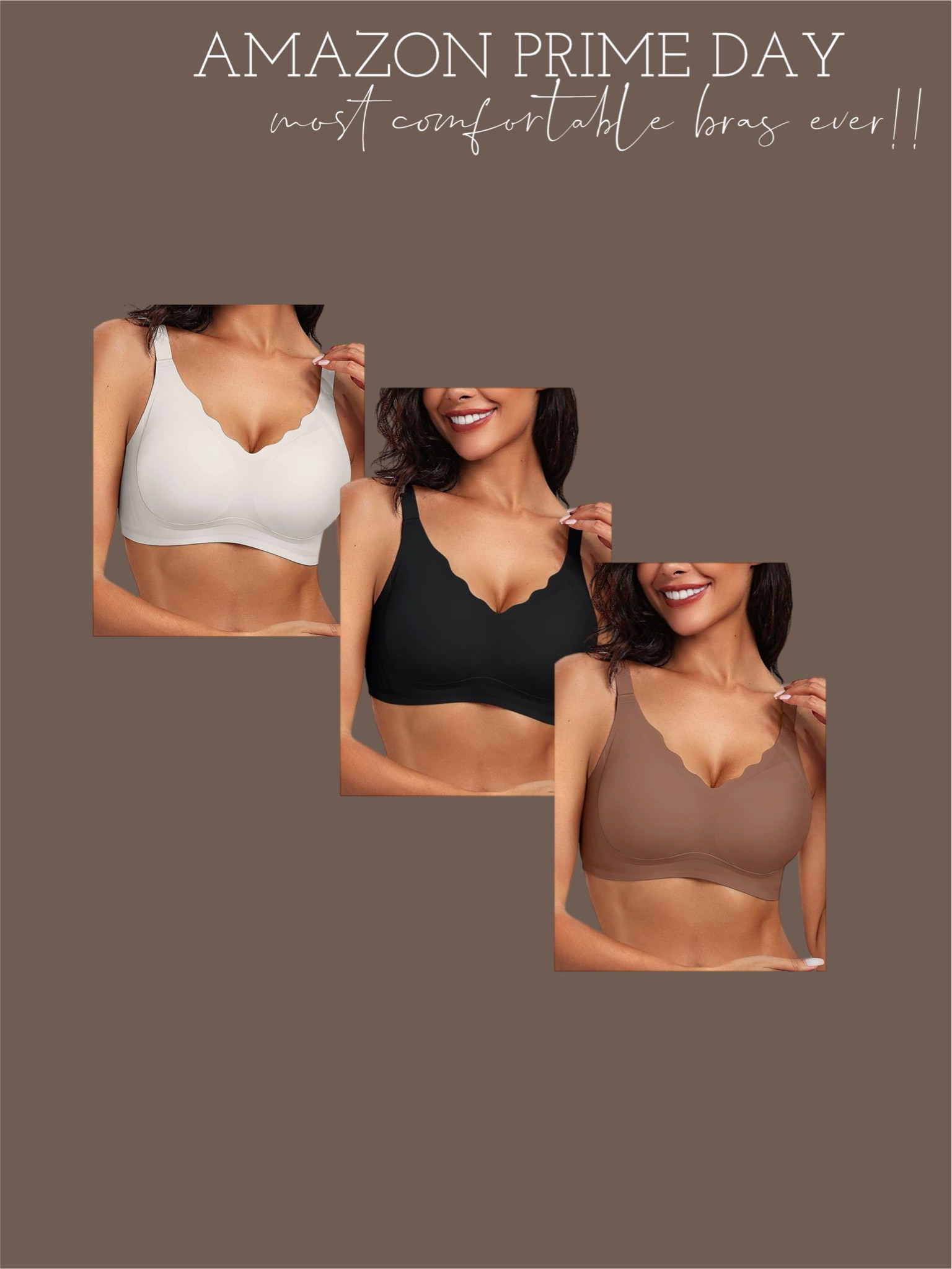 The only bra I will wear! Buttery soft. No underwire. Doesn’t dig into you. Amazon prime day deal! 

#LTKMidsize #LTKxPrimeDay #LTKFindsUnder50