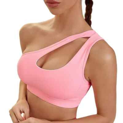 One-shoulder Underwear Fitness Yoga Quick-drying Shock-proof Vest Running Bra | eBay | eBay US