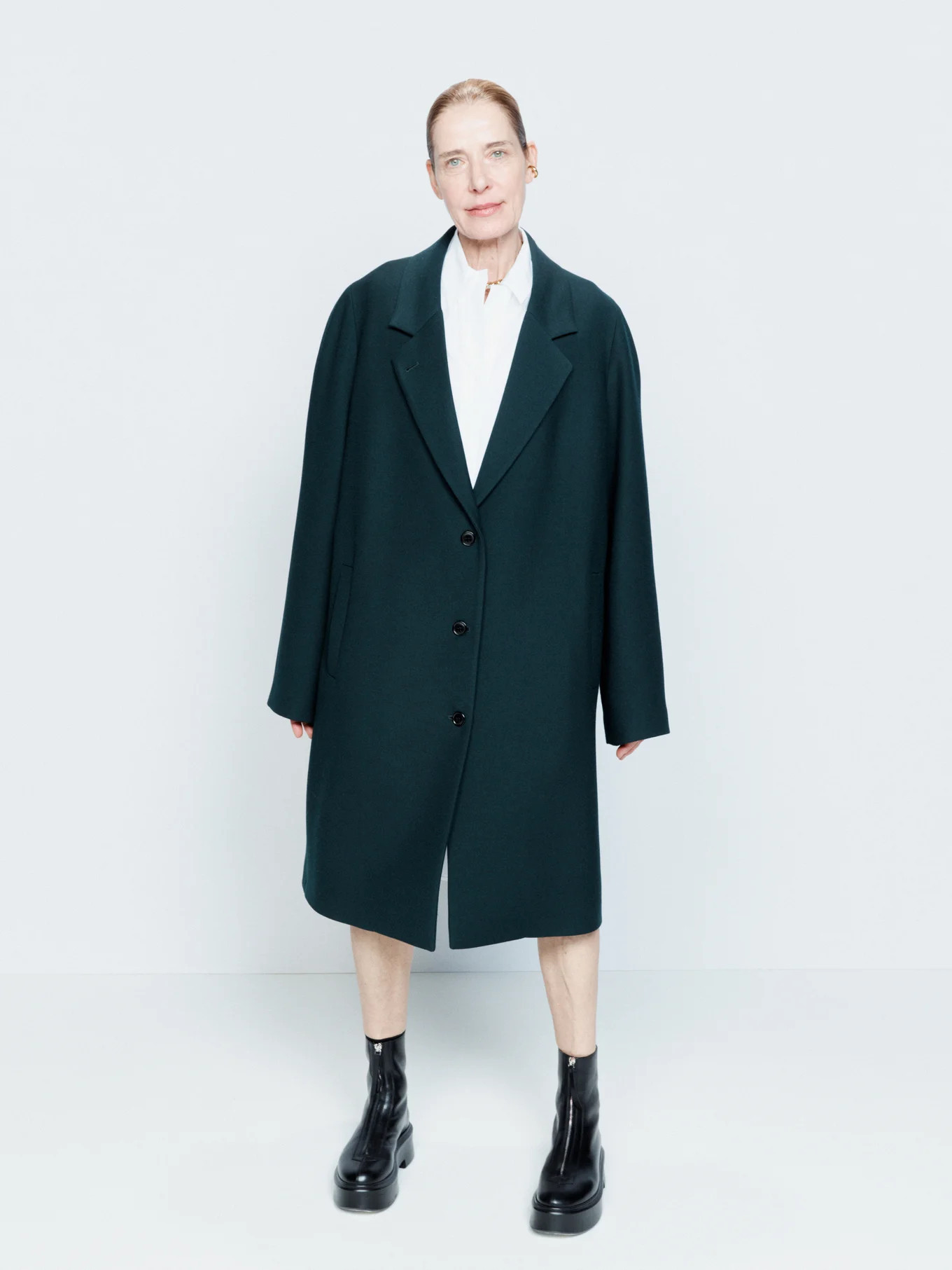 Oversized wool crombie coat | Raey | Matches (APAC)