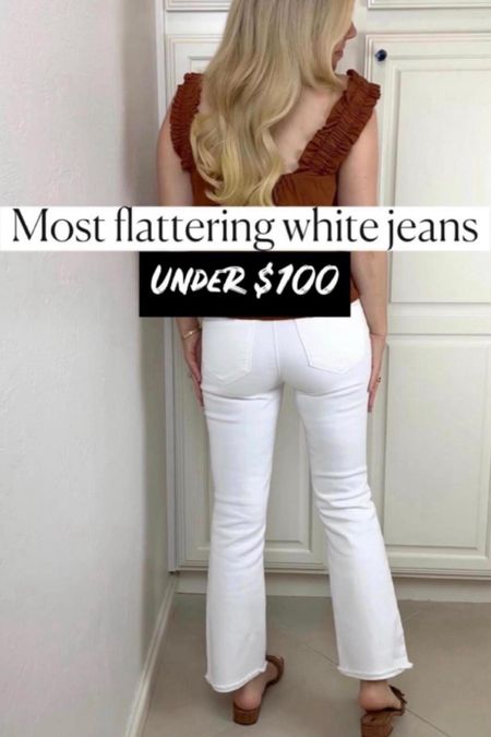 White jeans 
White denim
#ltkfindsunder100    
