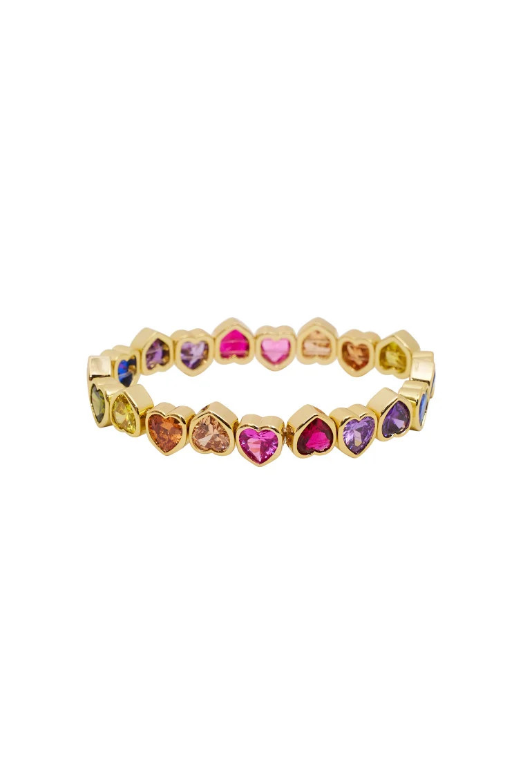 Erin Wachs Large Heart Stretch Bracelet | LoveShackFancy