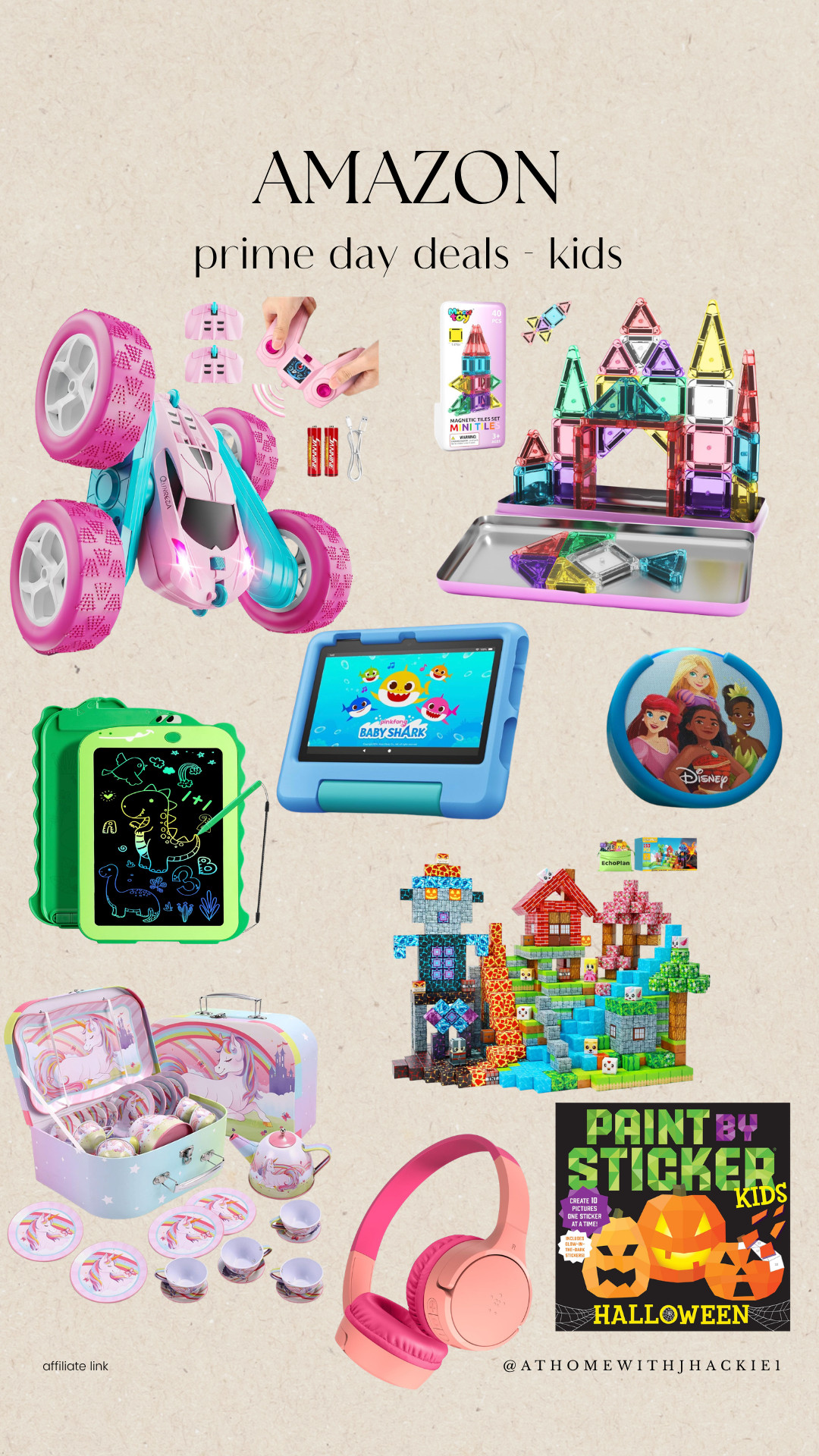 Amazon Prime Day kids deals, Amazon kids deals, Prime Day toys, Amazon toy deals, kids toys on sale, Christmas gifts for kids, Amazon gift ideas for kids, toddler gift ideas, kids Christmas gifts, magnetic tiles for kids, remote control car for kids, kids drawing tablet, Amazon Fire Kids tablet, kids headphones, kids tea set, Minecraft toys, screen free toys for kids, educational toys, Amazon finds for kids, Prime Day gift ideas 

 #LTKSaleAlert #LTKBaby #LTKKids