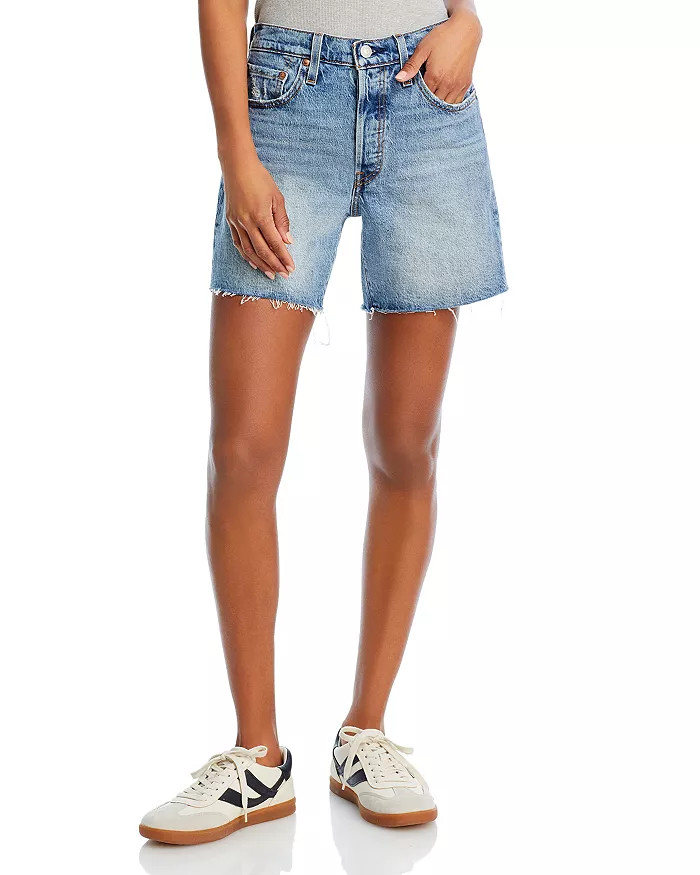 501 Mid Thigh Denim Shorts in Odeon | Bloomingdale's (US)
