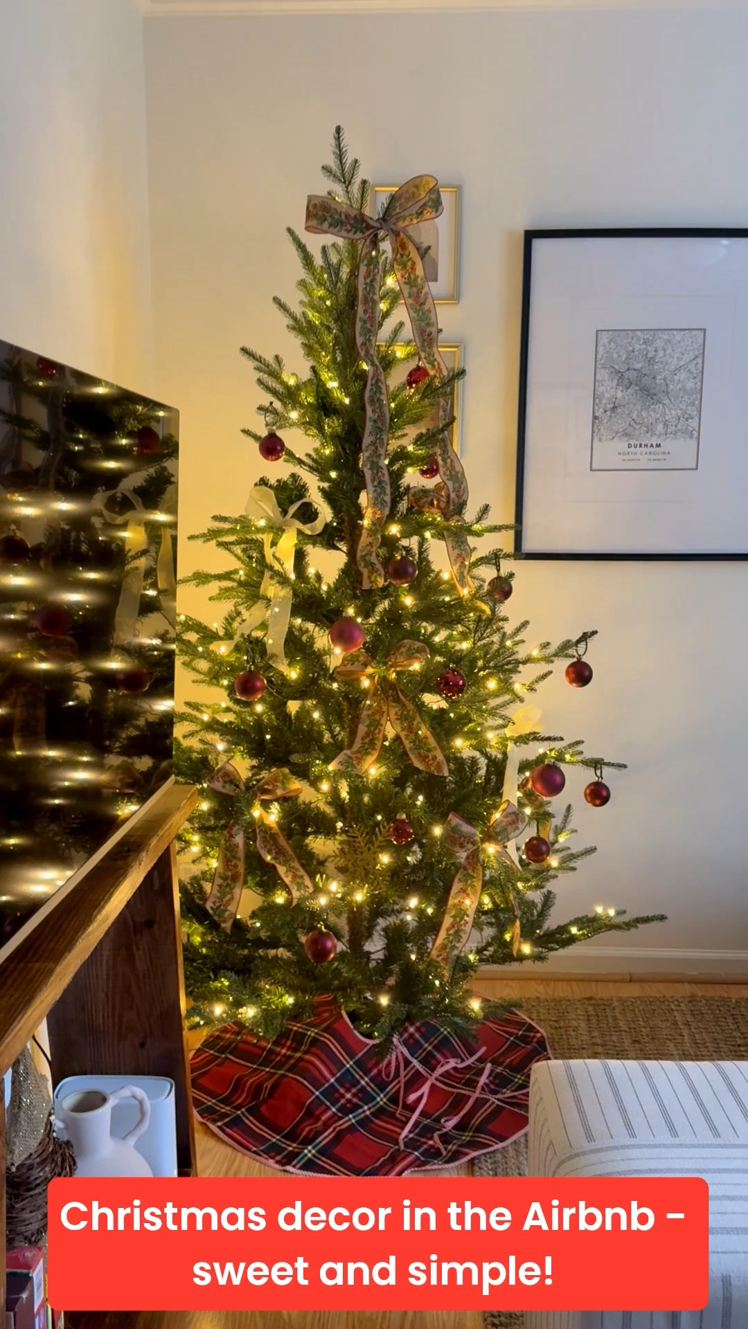 We put up Christmas tree and decorations in the Airbnb in Durham this week, sweet and simple to make a bald statement! 

#LTKHoliday #LTKHome