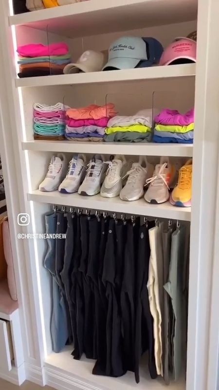 Organizing my dream closet ✨ these boot clips work perfectly to hang up my leggings & these plastic dividers help divide and stack my workout clothes. Such an inexpensive and easy way to transform and organize your closet! 

Closet organization; home organization; closet organizer; primary closet organization; athleisure; oncloud; hokas; lululemon; Christine Andrew 

#LTKhome #LTKSeasonal #LTKfitness