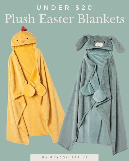 The hooded blanket my boys love most is now Easter themed, grab this super plush bunny or chick blanket before they are gone. Your kids will love them, they wear them like capes around the house, and they are under $20.

Easter blankets | bunny blanket | Easter gifts | target finds | target style | chick blanket | Easter | under 20

#easter #easterideas #eastergifts #easterbbasketfillers  #easterblankets

#LTKSeasonal #LTKkids #LTKGiftGuide