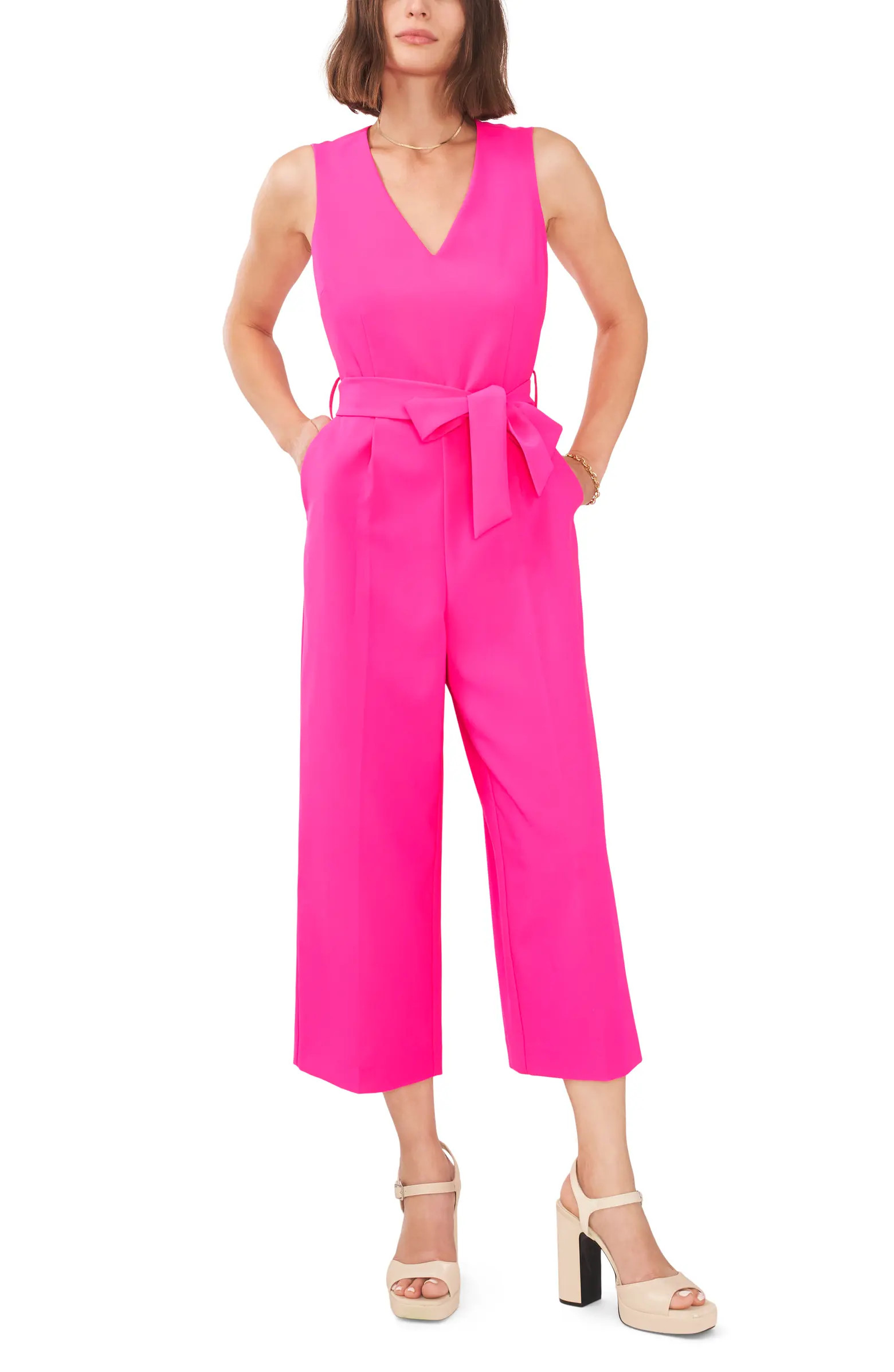 Belted Crop Jumpsuit | Nordstrom