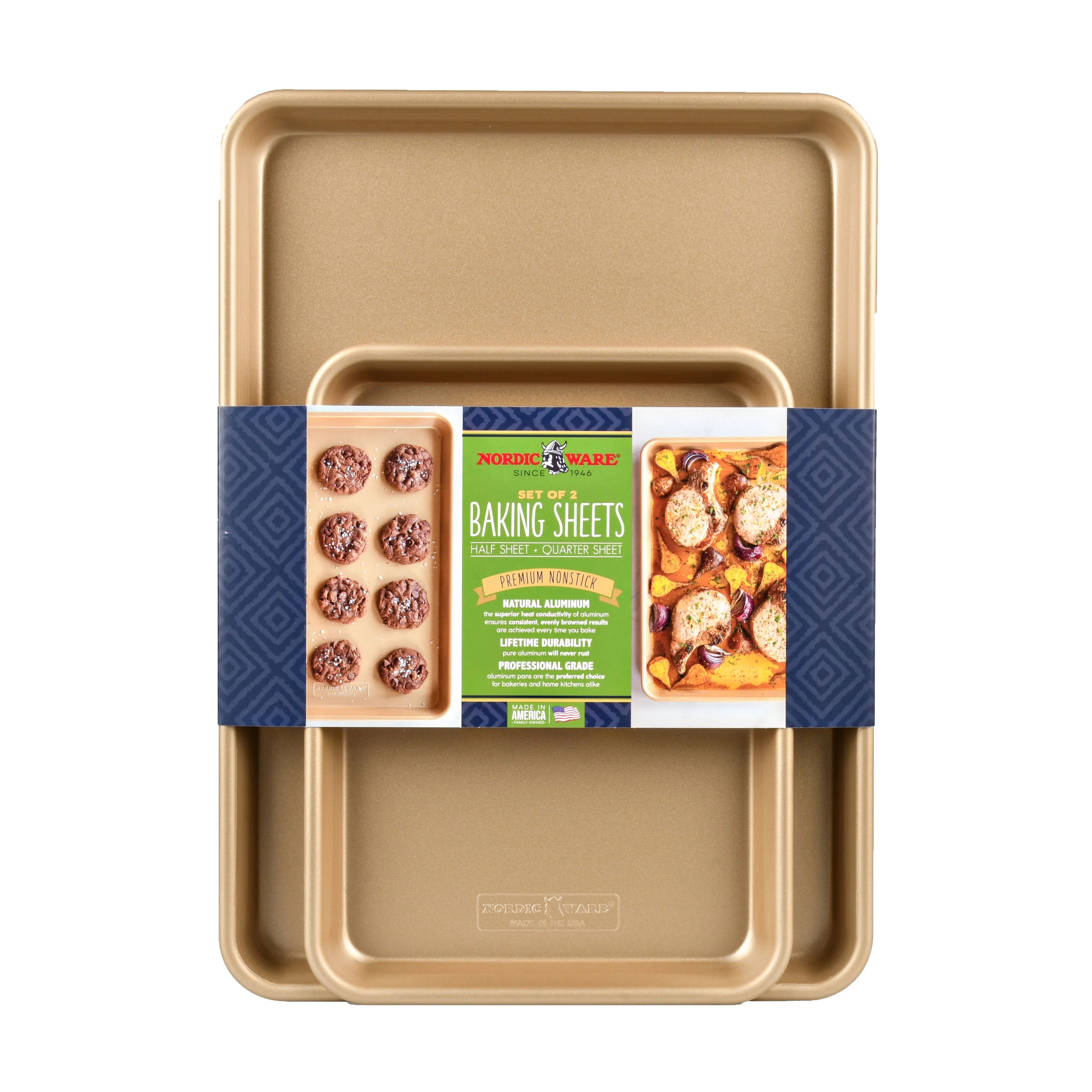 Nordic Ware Nonstick Naturals 2pk Baking Sheets | Walmart (US)