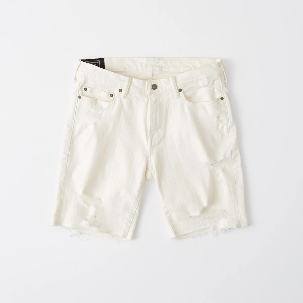 White Denim Shorts | Abercrombie & Fitch US & UK