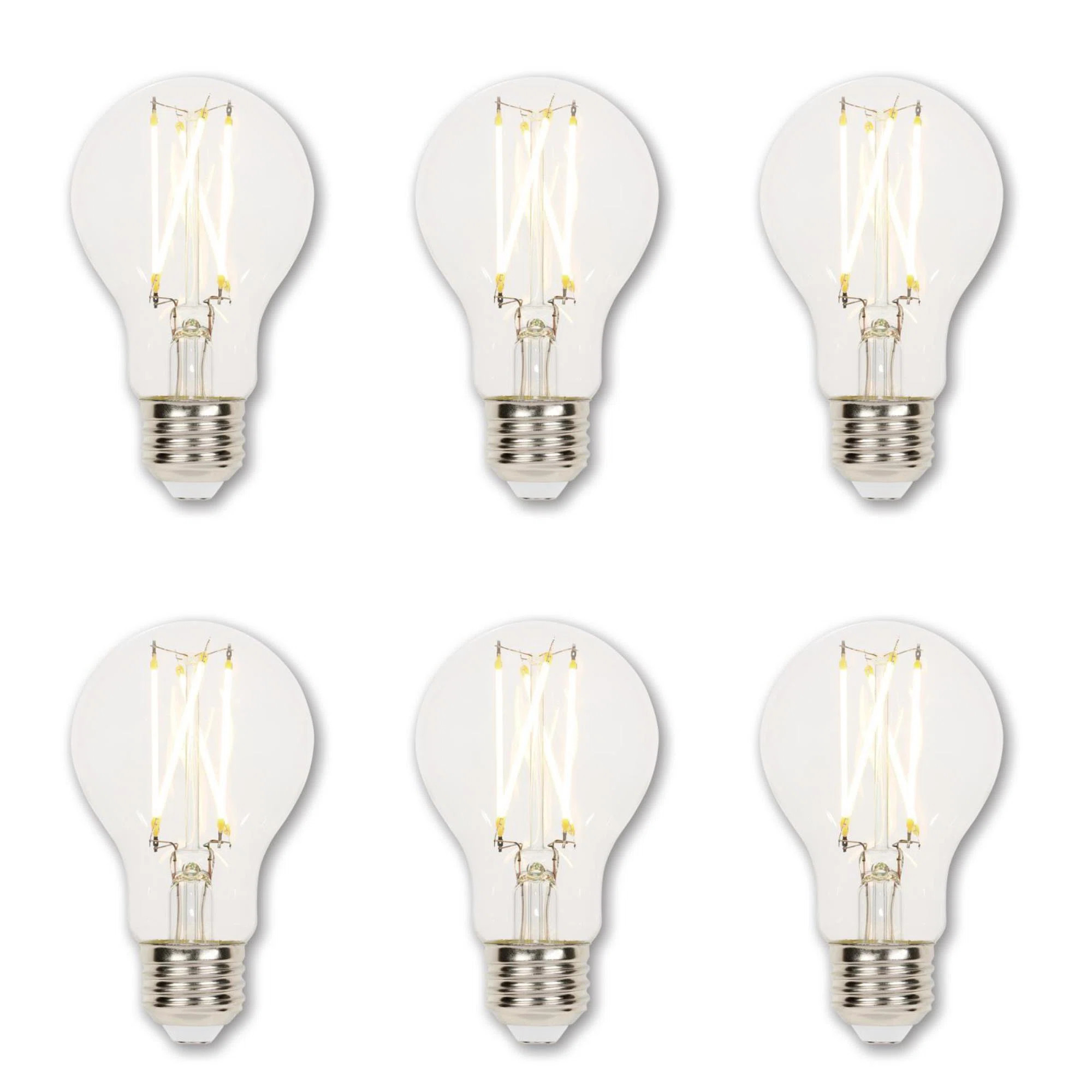 9 Watt (60 Watt Equivalent), A19 LED, Dimmable Light Bulb, Warm White (2700K) E26/Medium (Standar... | Wayfair North America