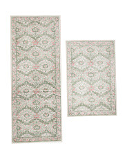 2pk Merton Leafe Washable Scatter Rugs | Marshalls