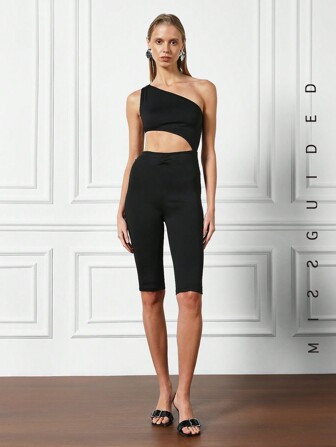 MISSGUIDED Unitard A Capri Con Spallina Tagliata | SHEIN