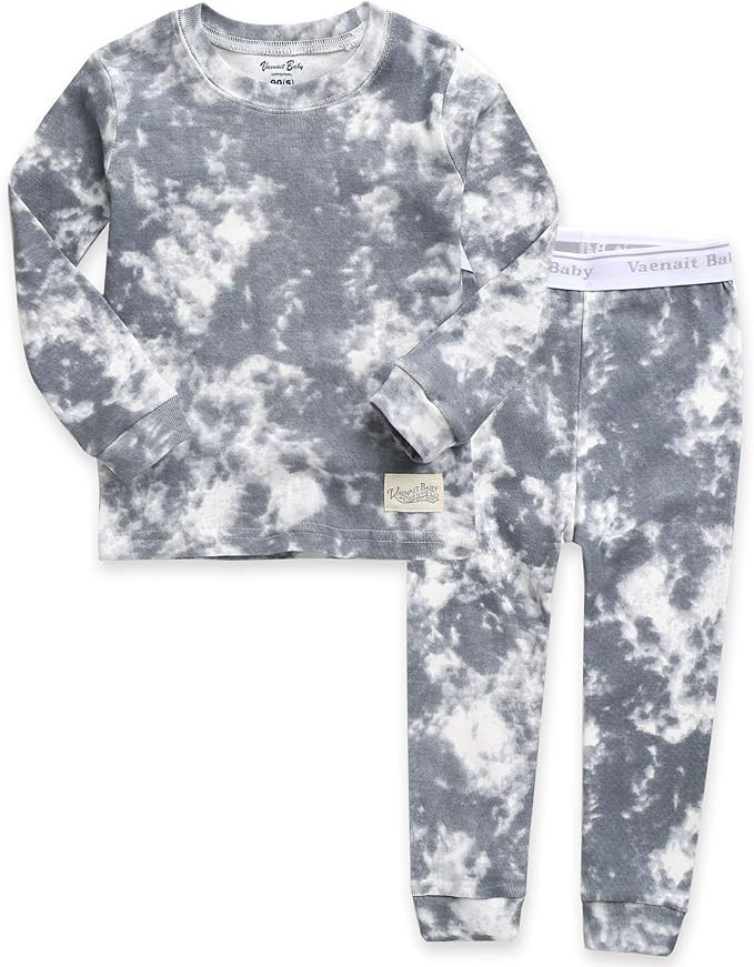 VAENAIT BABY UPTO 12Y Toddler Kids Boys Girls 100% Cotton Marbling Pajamas Set | Amazon (US)