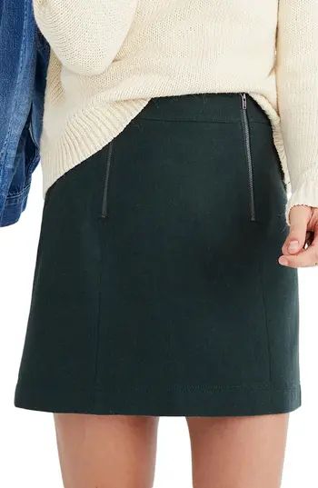 Women's Madewell Uptown Zip Miniskirt | Nordstrom