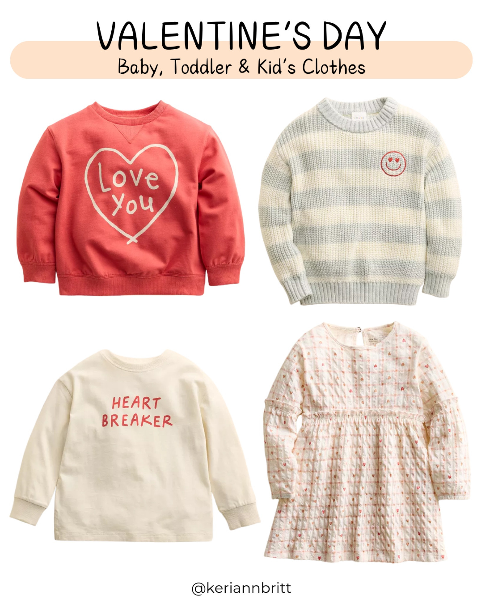 Baby, Toddler & Kids Valentine’s Day Outfits 

Graphic sweatshirt / heart dress / Lauren Conrad / little co / kohls kids / vday clothes 

#LTKKids #LTKHoliday #LTKSeasonal