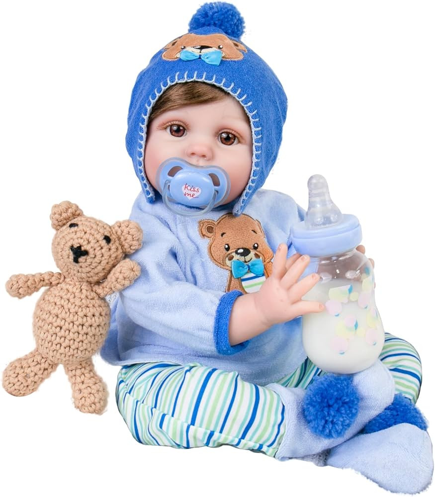 Aori Reborn Baby Dolls Boy 22 Inch Realistic Lifelike Newborn Baby Doll with Doll Accessories Set... | Amazon (US)