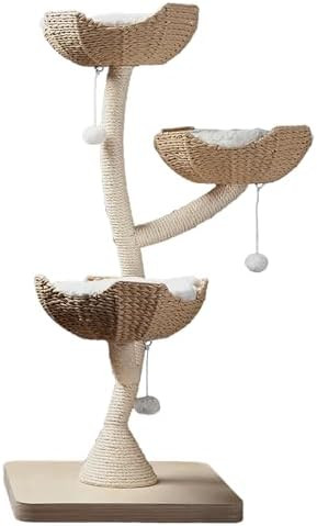 Habitat Haven The Sanctuary Cat Tree - Luxury Cat Condo, Large Modern Indoor Tower with 3 Faux Fu... | Amazon (US)